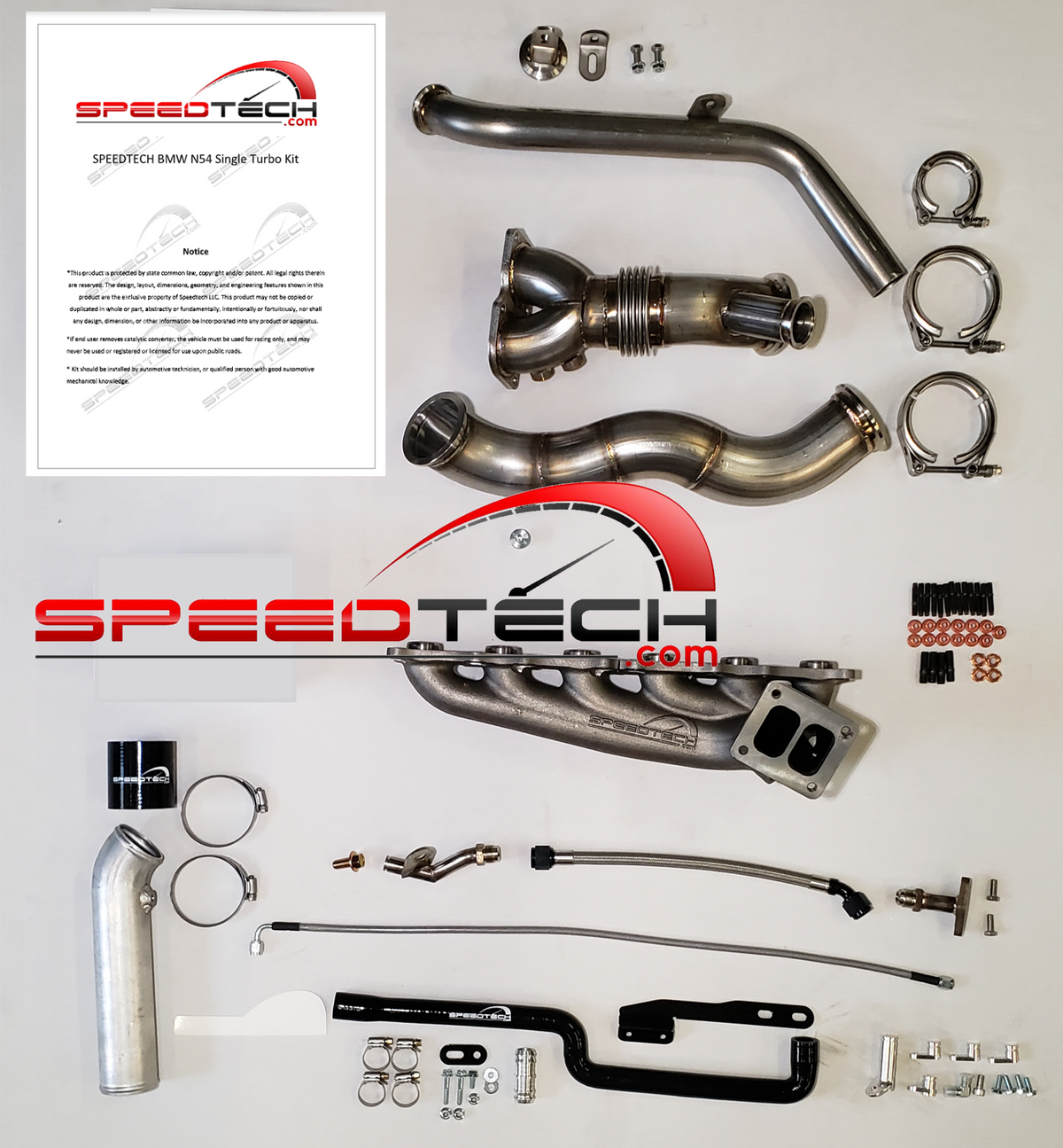 SPEEDTECH N54 NO TURBO OPEN DUMP WASTEGATE TOP MOUNT KIT